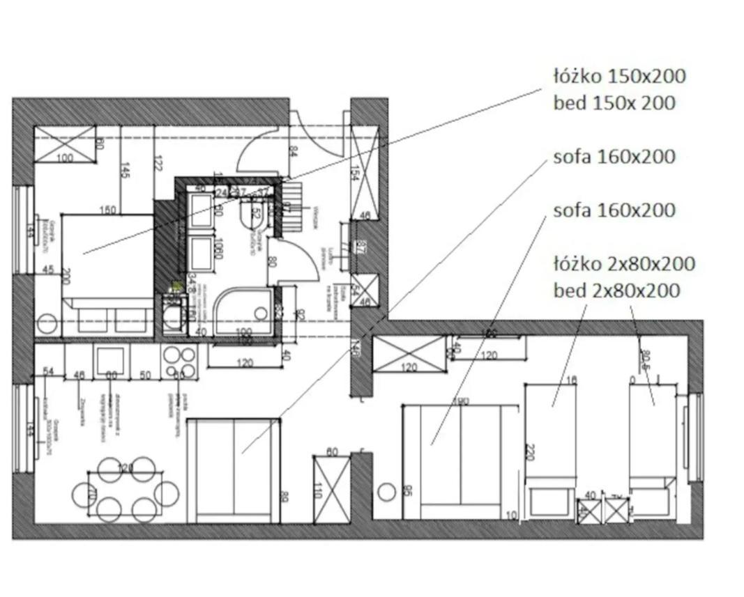 Family Luxury Comfort Old Town Apartament, 1-8, 2 Sypialnie I Salon, Parking W Cenie Gdańsk Exteriör bild